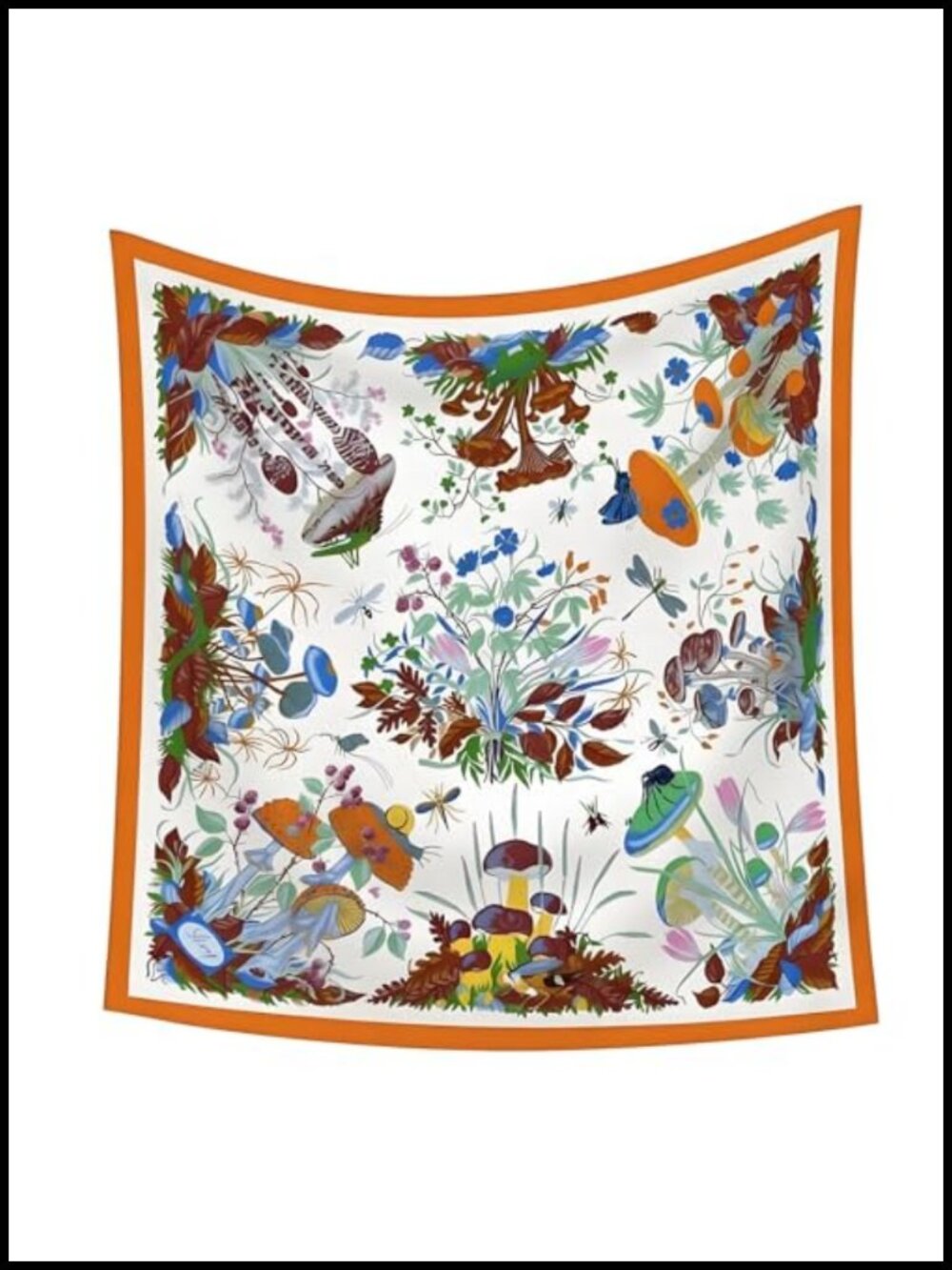 35x35 Square Silk Feel Scarf Lightweight Headscarf Bandana